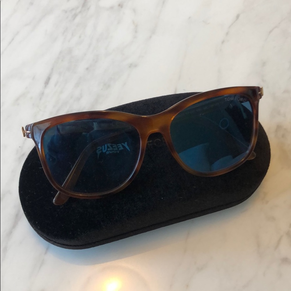 Tom Ford blue tinted unisex sunglasses